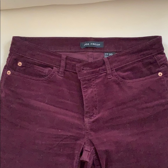 Burgundy corduroy pants - Picture 3 of 8